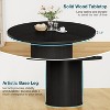 Hommpa 48" Round Dining Table - Sturdy Rubber Wood, Modern Farmhouse, Seats 4-6 - 4 of 4
