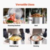 VEVOR Stainless Steel Stockpot, 36 Quart Cooking Pots, Cookware Sauce Pot with Basket, Lid, and Handle, Sanding Treatment, Silver - 3 of 4