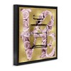 Stupell Industries Fashion Love Rose Perfume Black Framed Floater Canvas Wall Art - 3 of 4