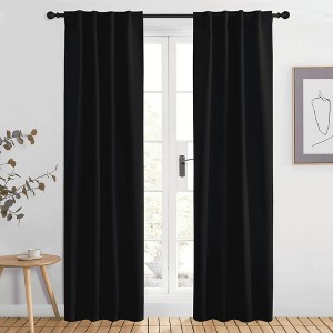 NICETOWN Backtab & Rod Pocket Blackout Thermal Curtain Panels, Set of 2 - 1 of 4