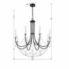 Crystorama Lighting Delilah 8 - Light Chandelier in  Matte Black - 4 of 4