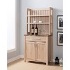 Governors 1 Drawer Baker's Rack Weathered Sand - HOMES: Inside + Out: Faux Marble Top, 6 Shelves, MDF - 2 of 3