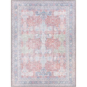 Alanya Traditional Machine Washable Rug Red - Artistic Weavers - 1 of 4