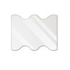 30x35" Golden Rectangular Wall Mirror with Wavy Sides: Metal Frame, Vanity, Dressing - Elegant for Bath, Living, Bed - 4 of 4