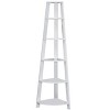 TOAOTBNBO 5 Tier Ladder Bookshelves with Thick Panel, Narrow Storage Bookcase for Display Modern Corner Shelf for Small Space - 2 of 4