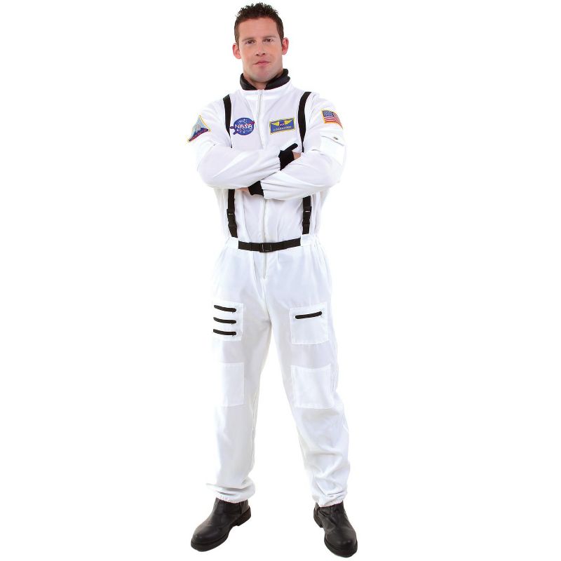 Underwraps Aerospace Astronaut Plus Size Men's Costume (White), 1 of 2