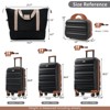 6/13pcs ABS Luggage Set, Lightweight Hardshell Suitcases with Dual Spinner Wheels, Carry-On+Check-In Sizes+Travel Bags -ModernLuxe - 3 of 4