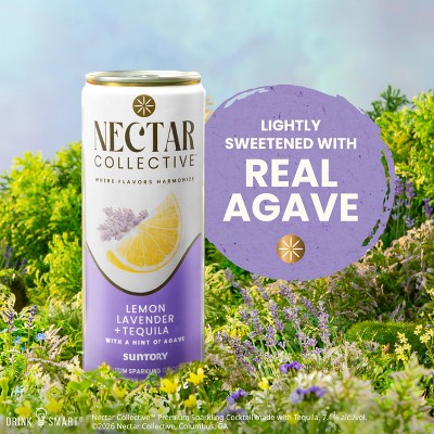 Nectar Collective Lemon Lavender Tequila - 4pk/12 fl oz Cans