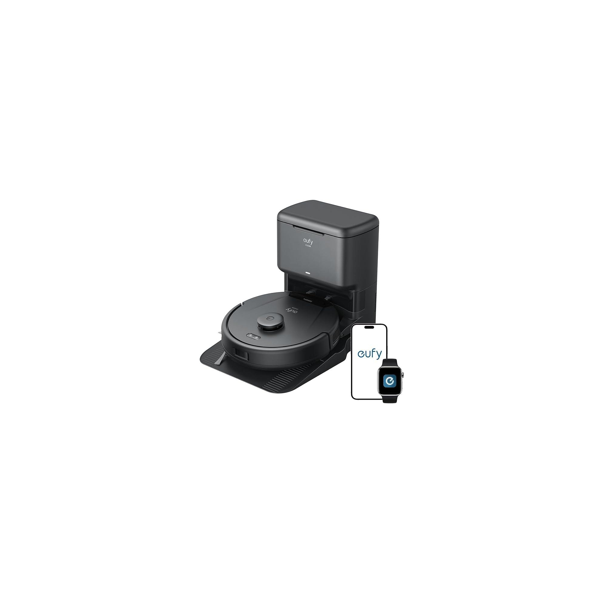 eufy L60 Robot Vacuum with Self Empty Station, Hair Detangling Technology, Up to 60 Days Hands Free Cleaning, 5,000 Pa Suction, Remove Hair
