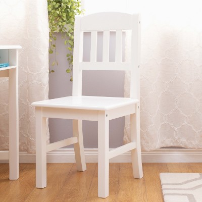 White Wood Kids Desk with Hutch and Storage Drawers