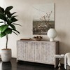 Sideboard Buffet Cabinet, Kitchen Pantry Storage Cabinet With 4 Metal Door Handles, Interior Adjustable Shelves - 2 of 4