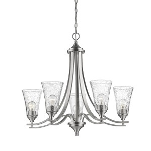 Millennium Lighting Natalie 5 - Light Chandelier in  Satin Nickel - 1 of 4
