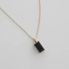 Bonbon Black Crystal Pendant Necklace in Gold, Rose Gold, Silver - Honeycat - 4 of 4