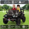 24V Ride On Toys for Big Kids, 2 Seater Extend Ride On Car, Kids' Electric Vehicles with Remote Control,Adjustable Car Body, Music,3 Speeds - 3 of 4
