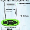 Hotraffy 40 Inch Green Saucer Tree Swing Set for Kids Adults 500lb Weight Capacity Waterproof Flying Swing Seat Outdoor Playground, Backyard - 2 of 4
