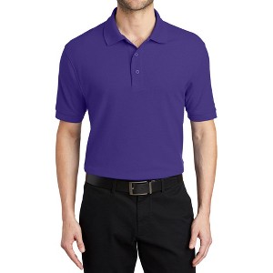 Mafoose Men's Short Sleeve Soft Silk Touch Classic Polo Shirt for Everyday Comfort - 1 of 4