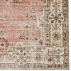2'x8' Washable Blanton Rug Pink/Ivory - Linon: Rubber Backed, Stain-Resistant, Low Pile, Traditional Medallion Design - 2 of 4