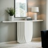 Hommoo 63" Modern Console Table with Geometric Base, Narrow Entryway Sofa Table - 4 of 4
