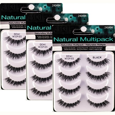 Ardell Natural Lashes Multipacks - Demi Wispies Black #61494 / 240494 - 12 Pairs of Lashes Total