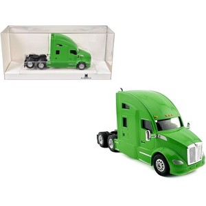 Kenworth T680 Sleeper Cab Lime Green 1/87 (HO) Scale Plastic Model Car by HO Logistics - 1 of 4