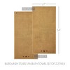 Burgundy Stars Tan Bath Towel Set of 2 27x54 - 4 of 4