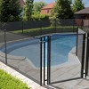 Swimming Pool Fence for Inground Pools, Safety Fencing with Stainless Steel Legs for Protecting Kids and Pets, 340 GMS Teslin PVC Mesh - 3 of 4