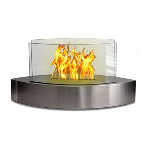 Anywhere Fireplace Chatsworth Silver Tabletop Bio-ethanol Gel Fuel Bot –  Lamps Depot
