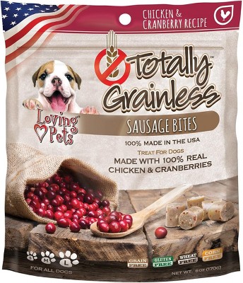Loving Pets Totally Grainless Chicken & Cranberry Chewy Bones (6 oz Pack)