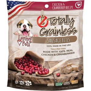 Loving Pets Totally Grainless Chicken & Cranberry Chewy Bones (6 oz Pack) - 1 of 1