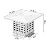 304 Stainless Steel Chimney Cap Cover - Adjustable Fireplace Flue Vent Top with Metal Strips, Screws & Gloves Included - 3 of 4