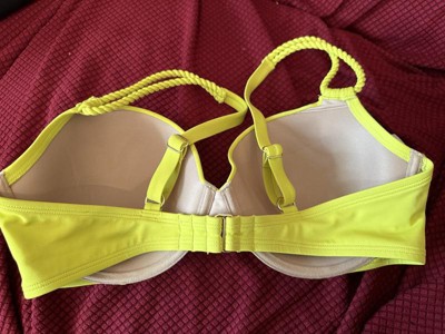 Women's High Neck Braided Strap Bikini Top - Shade & Shore™ Yellow 36DD