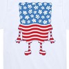 Boys' - SpongeBob SquarePants - Silhouette Stars Stripes Short Sleeve Graphic T-Shirt - 2 of 4