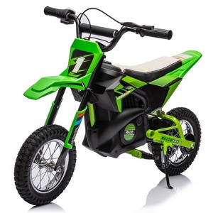 24V Electric Dirt Bike for Kids 8+, 250W Off-Road Motorcycle 13.6MPH w/Twist Throttle, Metal Suspension, Air Tires - 1 of 4