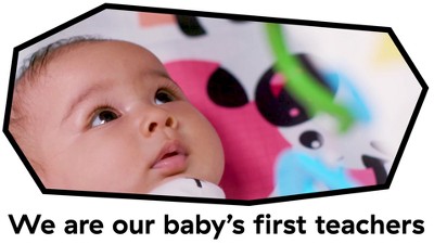 Colorful Multisensory Tummy Time Playmat with Mirror