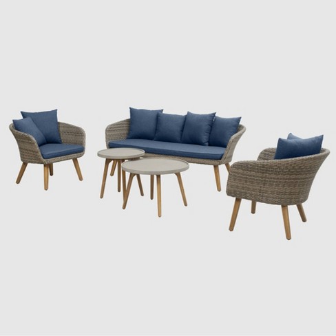 Sota 5pc Outdoor Seating Set Dark Blue Rst Brands Target