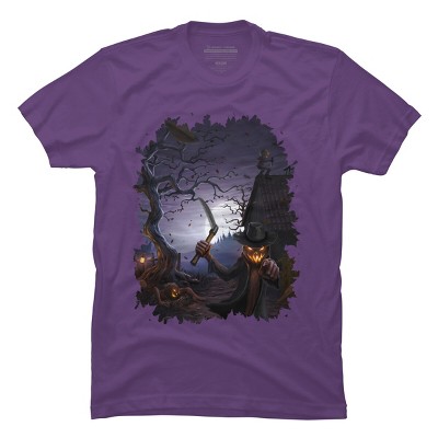 Men's Design By Humans Evil Pumpkins By chriskar T-Shirt
