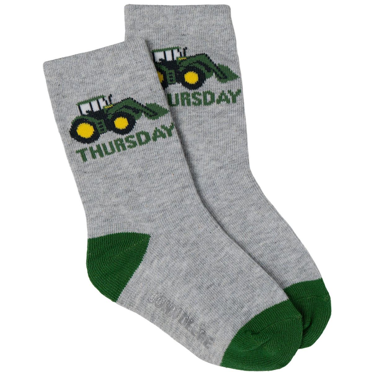 John Deere Toddler Boys' Non-Slip Grip 7-Pack Crew Socks - thumbnail 6