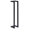 vidaXL Towel Rack Black Iron 4.9 x 4.9 x 23.6 in Wall Mounted - 2 of 4