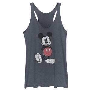 Womens Mickey & Friends Distressed Icon Pose Racerback Tank - 1 of 4