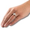 Pompeii3 Certified 2.63Ct Oval & Trapezoid Diamond Engagement Ring Lab Created - 2 of 4