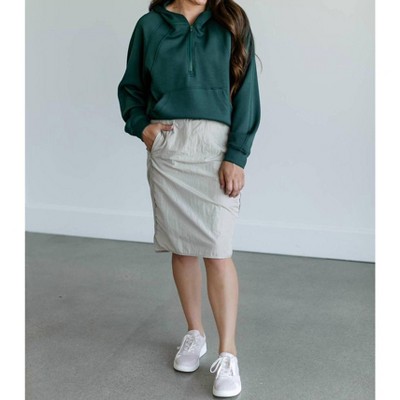 Women's Wind Breaker High Rise Midi Skirt - Inherit Clothing Company
