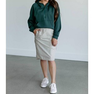 Women's Wind Breaker High Rise Midi Skirt - Inherit Clothing Company - 1 of 3