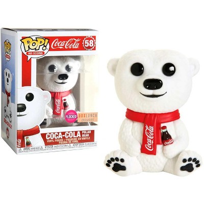 coca cola stuffed polar bear