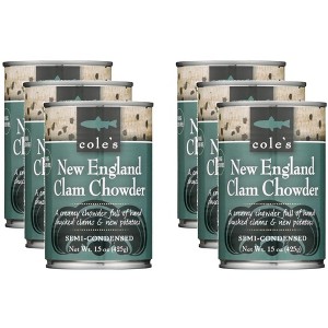 Cole's New England Clam Chowder - Case of 6 - 15 oz - 1 of 2