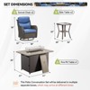 Gymojoy  Outdoor 5 Inch Swivel Chairs Glider Chairs with Fire Pit Table - 2 of 4