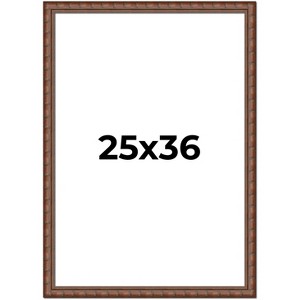 PosterPalooza | 25x36 Modern Bamboo Picture Frame, UV Acrylic, 5 Finishes - 1 of 4