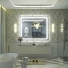Apmir Super Bright Front & Back LED Lighted Anti-Fog Tempered Glass Bathroom/Vanity Mirror with ETL & 3-Year Warranty - 2 of 4