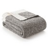 Snuggle Sac Reversible Throw Blanket Knitted Blanket Soft Bedding Blankets - 2 of 4