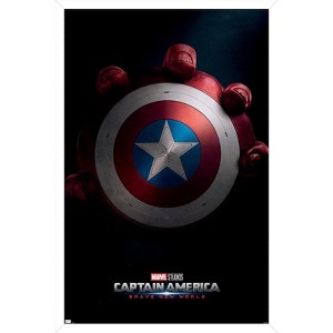 Trends International Marvel Captain America: Brave New World - Teaser One Sheet Framed Wall Poster Prints - 1 of 4
