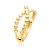 Pure Collection by Ross-Simons 18kt Gold Vermeil Crisscross Bead Ring - 3 of 4